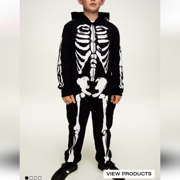 Zara Kids Skeleton Costume - Black - Picture 3 of 6